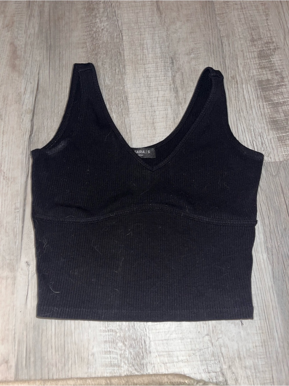 Black Cropped Tank